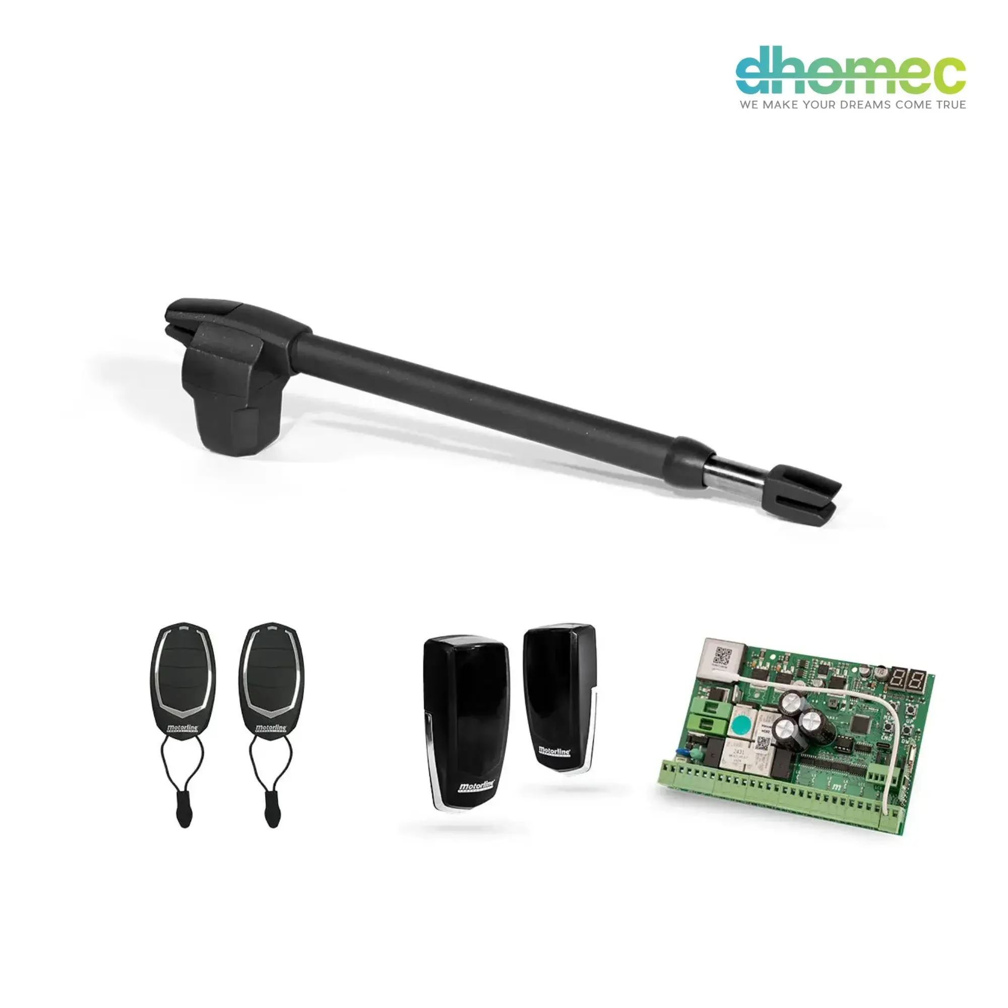 Motorline KIT LINCE400-24V-1BR Single Swing Gate Automation Kit