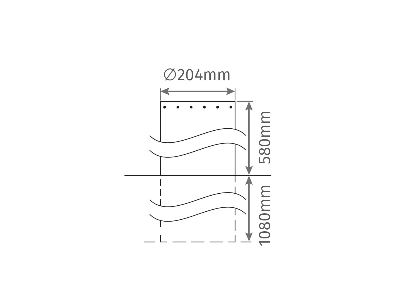 Motorline MPIE10/600 Electromechanical Stainless Steel Bollard alternate