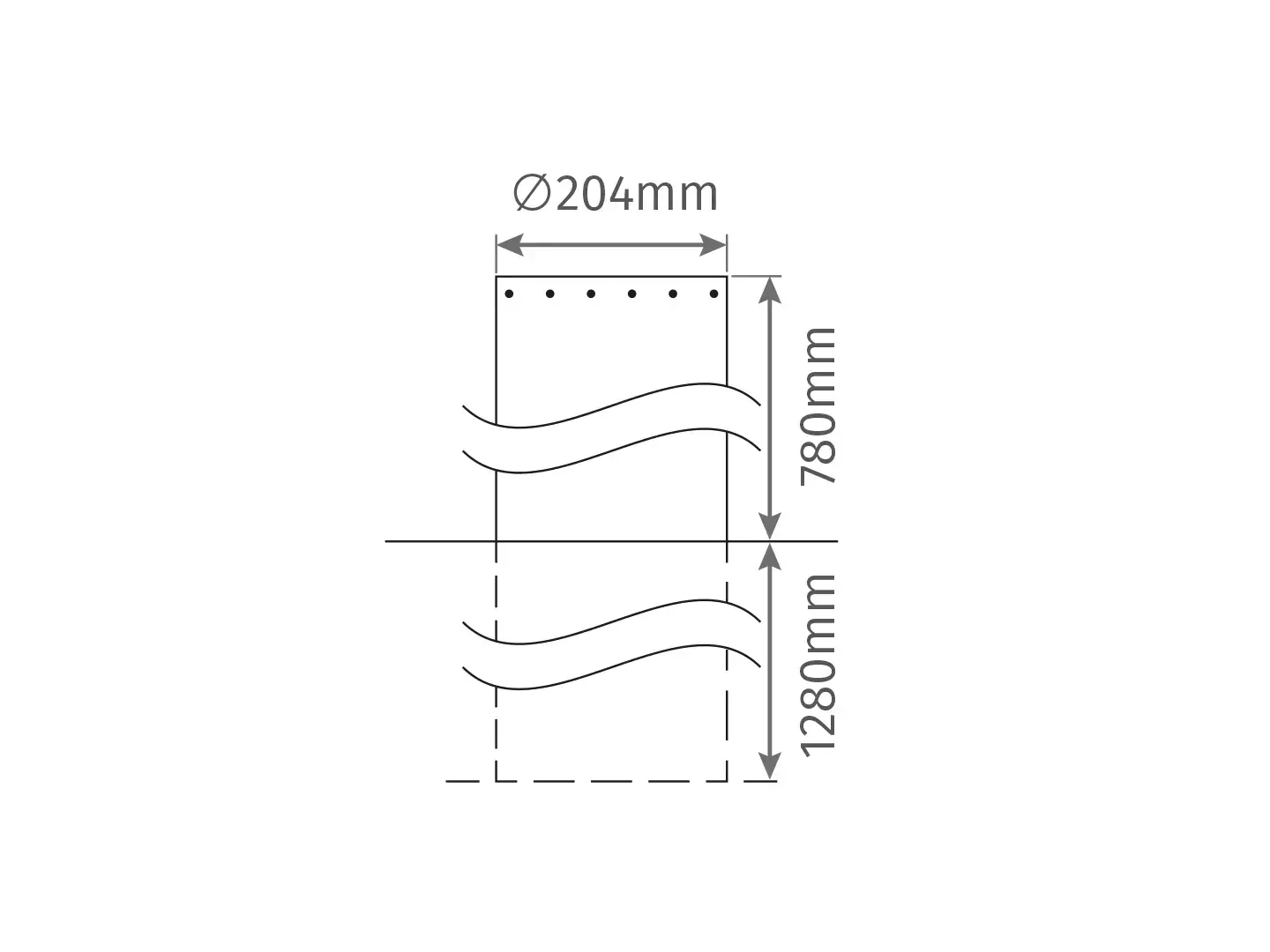 Motorline MPIE10/800 Electromechanical Stainless Steel Bollard alternate